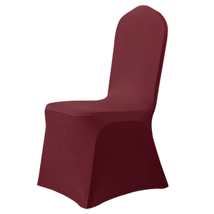 空气层加厚弹力椅套罩宴会酒店婚庆会议通用简约连体椅子罩凳子套