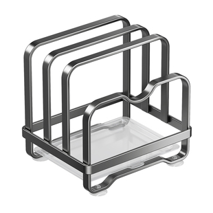 厨房锅盖架台面砧板放置架多功能置物架案板支架菜板一体收纳神器