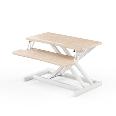 站立式办公桌可升降工作台电脑桌台式增高笔记本桌面家用折叠支架