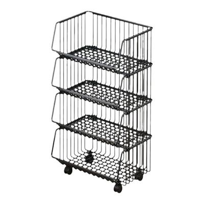 落地移动多层储物架厨房果蔬玩具