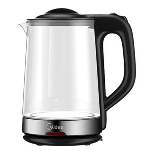 美的电热水壶烧水壶家用泡茶可视玻璃保温开水壶办公室新官方正品
