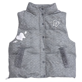 小猫藏星StarryKitty原创宽松波点马甲加厚古早亚萌「礼味超浓的