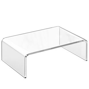 桌面亚克力置物架u型增高玩具模型展示架透明收纳分层架加厚隔板