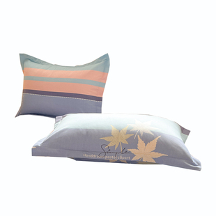 100%纯棉磨毛枕套一对装48x74cm全棉加厚枕芯罩单人枕头内胆套2只