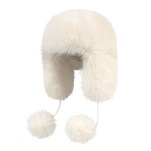 东北仿貂毛加厚毛绒帽子女款冬季保暖防寒东北棉帽护耳包头雷锋帽