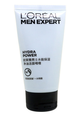 欧莱雅水能保湿净油男士洗面奶
