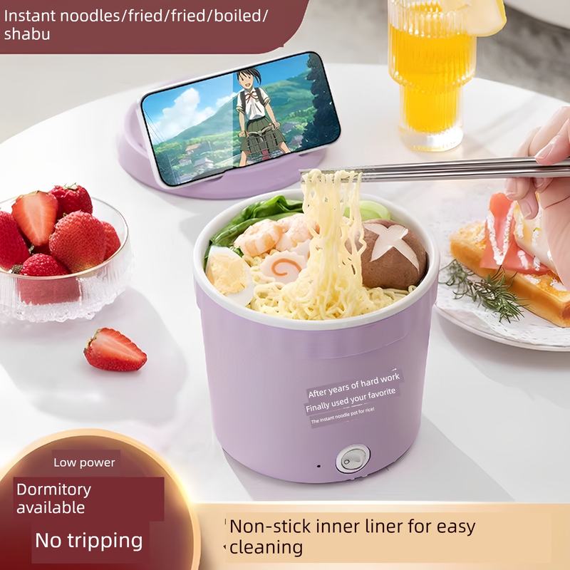 带盖泡面碗自动加热小电锅寝室电热火锅学生宿舍一体式速食泡面锅