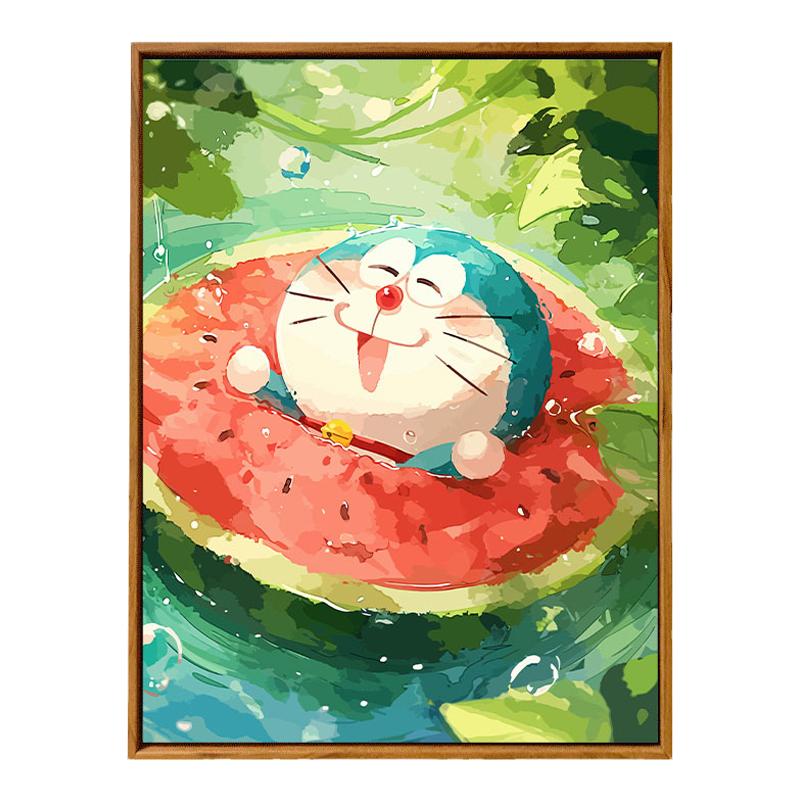 丙烯diy数字油画手绘装饰画画画
