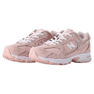 New Balance nb童鞋女童4-7岁中童秋冬粉色缓震革面运动鞋PZ530KF