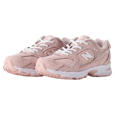 New Balance nb童鞋女童4-7岁中童秋冬粉色缓震革面运动鞋PZ530KF