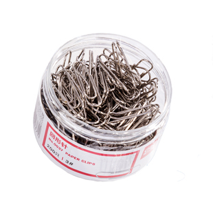 【三筒装】得力金属回形针0037办公加厚电镀表层曲别针彩色回形针学生手工文具彩色工字钉大头针组合三针一钉