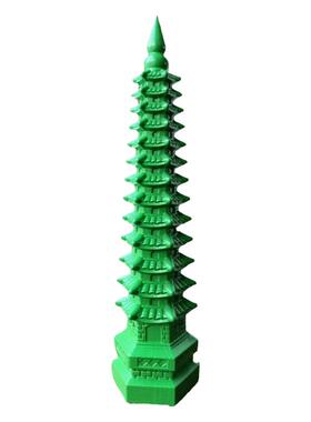 一路绿灯桃木雕刻7层文昌塔摆件9层13层文昌塔客厅书桌装饰工艺品