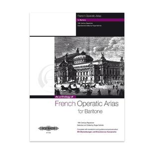 19世纪法剧 咏叹调 声乐 男中音和钢琴 彼得斯乐谱书 French Operatic Arias Baritone Century Repertoire EP7555