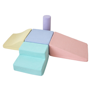 早教中心软体组合宝宝软包爬梯儿童软体爬滑婴儿感统训练攀爬爬梯