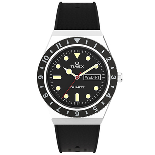 TIMEX天美时Q系列软硅橡胶表带小众时尚复古商务腕表TW2V32000