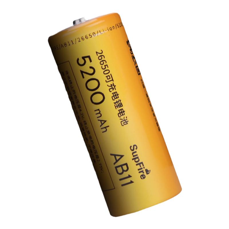 神火26650锂电池可充电大容量3.7V/4.2V强光手电筒充电器配件