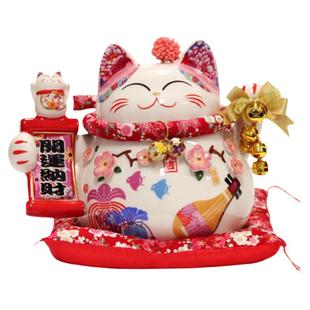 招财猫存钱罐陶瓷创意家居收银台摆件开业礼物客厅乔迁装饰品礼品