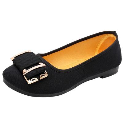 老北京布鞋平底软底工作鞋一脚蹬