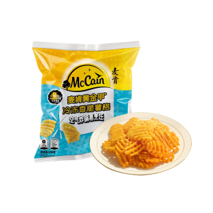 麦肯黄金甲香脆华夫薯格冷冻半成品空气炸锅油炸小吃零食薯条薯片