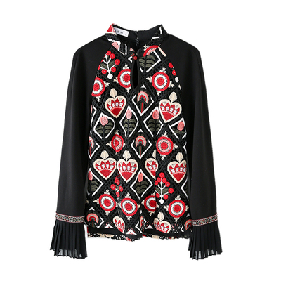 秋冬装复古中国风女装改良中式刺绣盘扣上衣旗袍长袖民国唐装套装