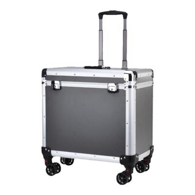 铝合金拉杆大容量五金工具箱带轮