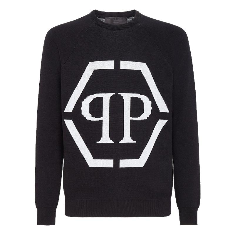 PHILIPP PLEIN 男士套头圆领针织毛衣毛衣