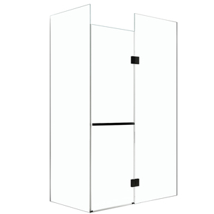 心晴定制浴室隔断钢化玻璃门卫生间干湿分离L型极简无边框淋浴房