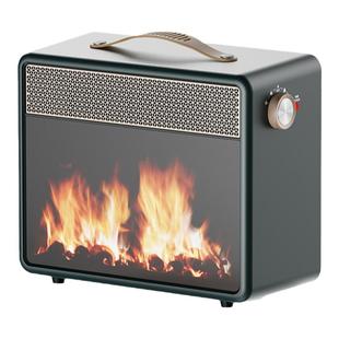 日本morita森田暖风机取暖器仿真火焰电暖器家用壁炉式电暖气速热