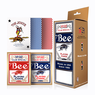 Bee小蜜蜂扑克牌掼蛋专用扑克牌进口批发整箱高档高质量比赛扑克