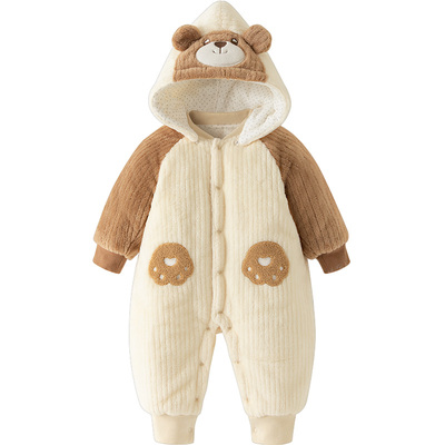 汤尼倍儿婴儿冬装棉服加厚连体衣