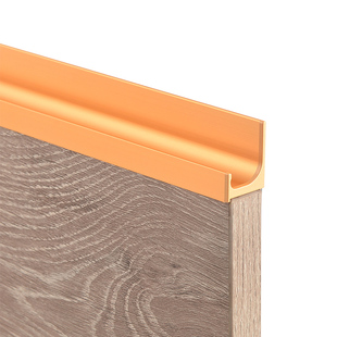 顶耐免拉手免开槽厨房橱柜门型材隐形拉手抽屉把手JL形嵌入式18板