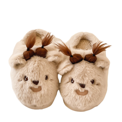 KVT棉拖鞋保暖可爱居家室内毛拖