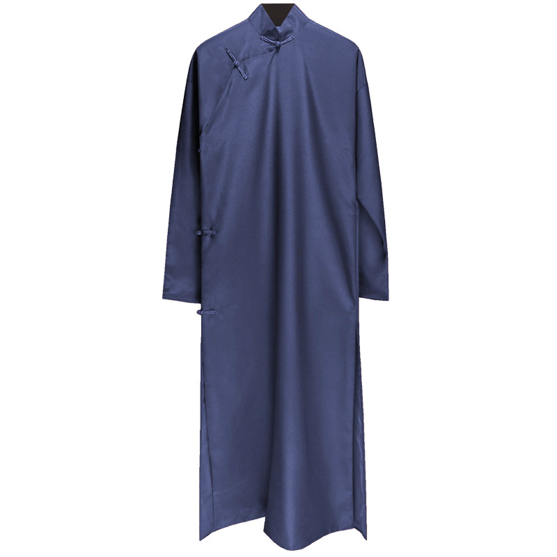 民国长衫男唐装长袍马褂相声大褂舞台演出服学生毕业照中式伴郎服