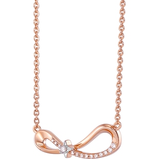 卡蒂罗无限星芒项链女生925银ins轻奢小众锁骨链银配饰生日礼物