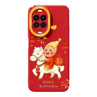 新款适用华为nova14pro手机壳防摔14活力版13PRO可爱卡通12ultra后盖11/10外壳保护套9se红色挂绳2026新年款