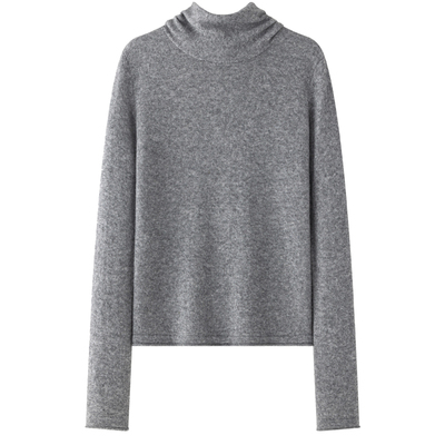 VIKTORIACHAN25/26秋冬成衣系列新品 围巾造型装饰高领针织打底衫