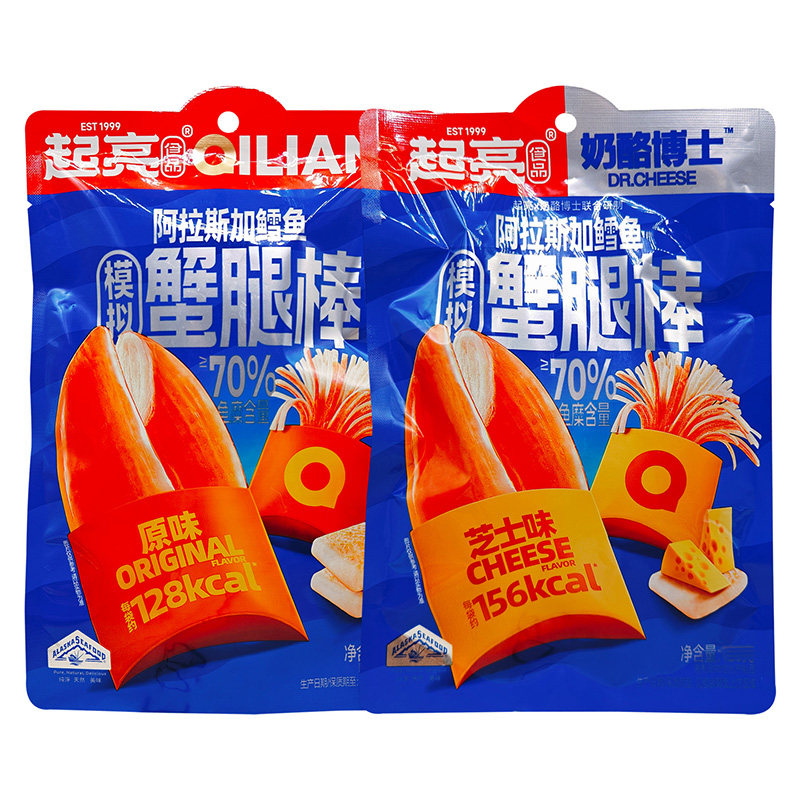 起亮鳕鱼模拟蟹腿棒原味芝士味