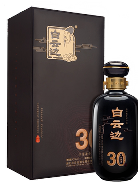 白云边30年 三十年陈酿 浓酱兼香型白酒 45度 单瓶装 500ml