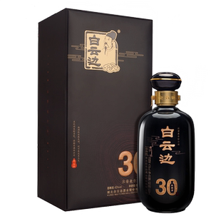 白云边30年 三十年陈酿 浓酱兼香型白酒 45度 单瓶装 500ml