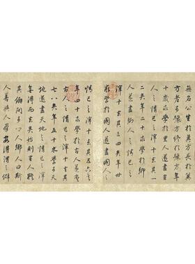 董其昌行书邵雍无名公传高清