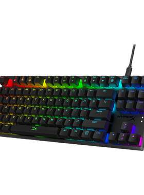 【不上】HyperX极度未知87键起源竞技版机械键盘RGB灯效有线键盘
