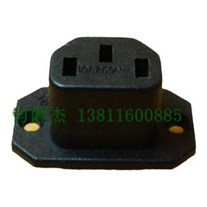 插头插座AC电源插头电源连接母插头 交流3芯电源品字插头R-302A2