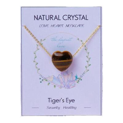 天然水晶水晶爱心吊坠生日礼物