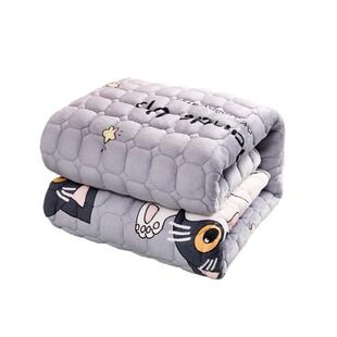 法兰绒床垫学生宿舍单人0.9米睡垫租房寝室1.2床褥子可折叠床褥垫