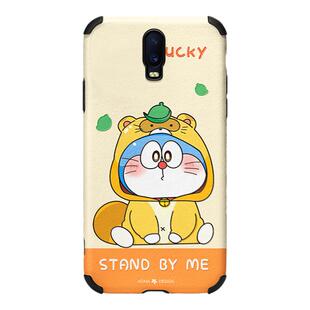 呆萌猫适用oppor17手机壳新款r17pro可爱超薄仿皮oppor15标准版全包网红r15梦境版女款个性创意防摔软硅胶保