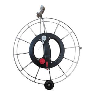 不锈钢风筝线盘线轮高档成人大型收线器刹车背带轮手握轮海钓鱼轮