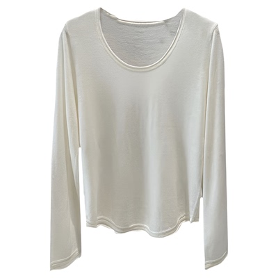 陆续！万能打底韩国2025冬新款基础百搭卷边羊毛针织衫长袖上衣女