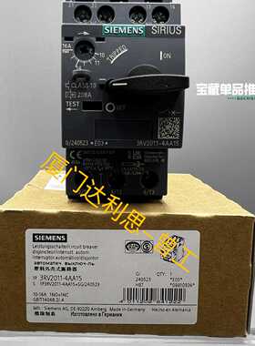 溢价-3RV2011-4AA15 塑料外壳式断路器#SI