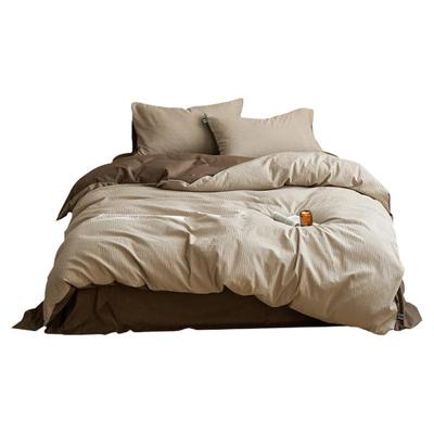 HJ简约轻奢感全棉提花四件套