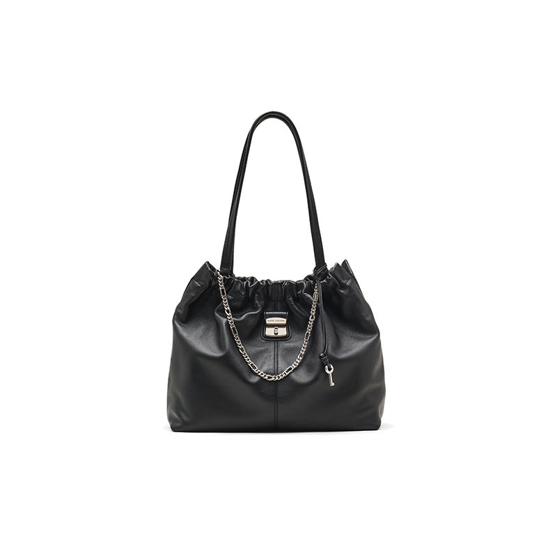 【礼物】MARC JACOBS/莫杰 CRISTINA 中号柔软褶皱精美单肩包